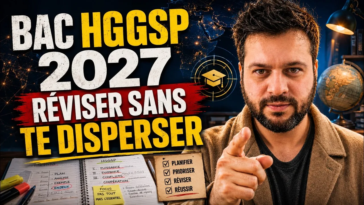 Vidéo Bac HGGSP 2027 : comment réviser sans te disperser
