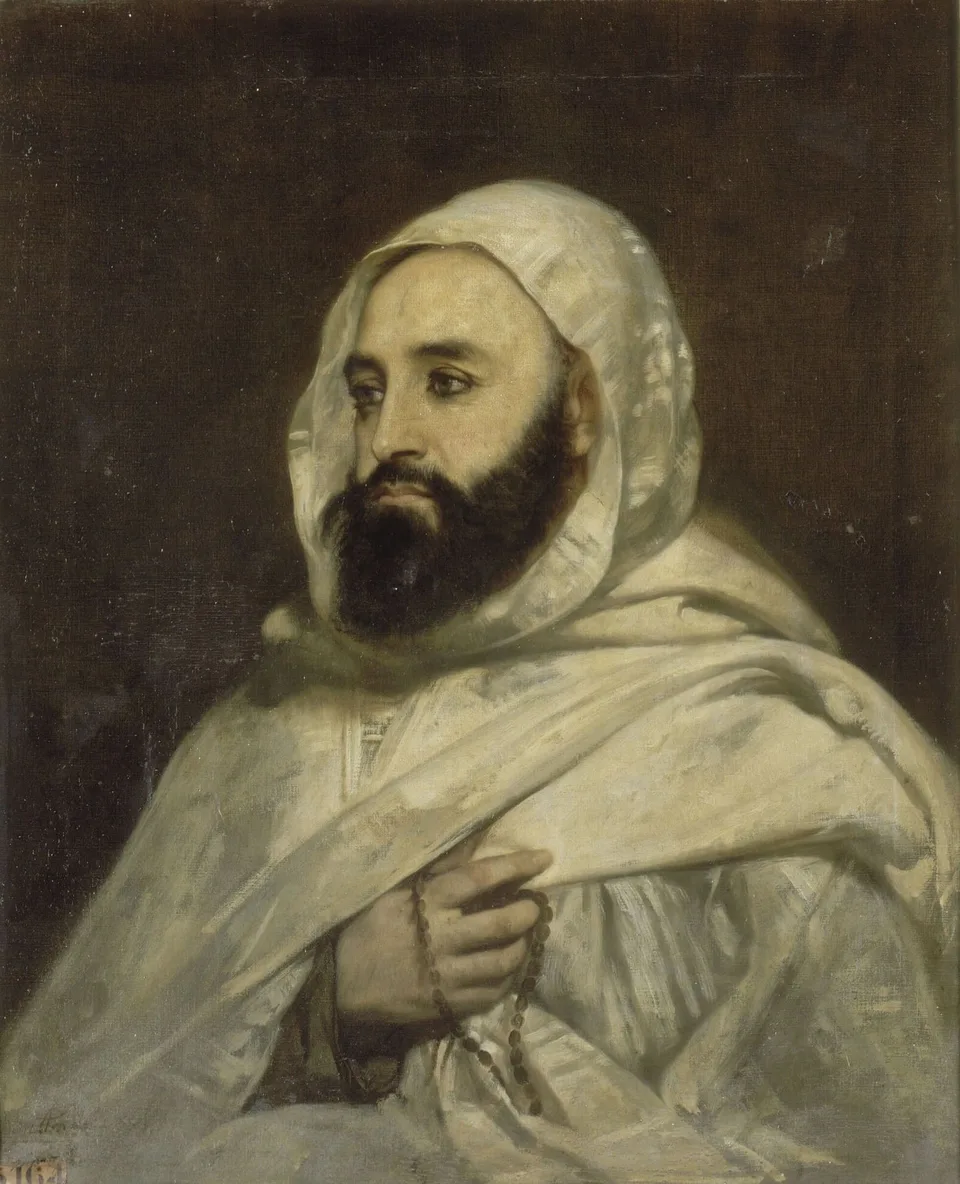 Portrait de l’émir Abdelkader, figure de la résistance à la conquête française en Algérie