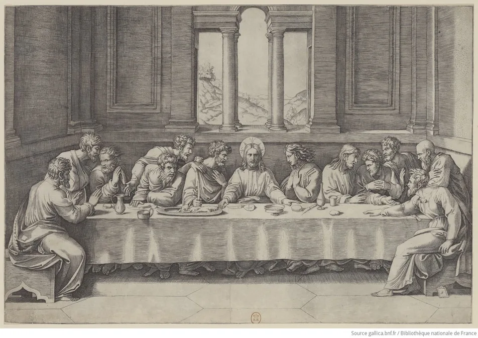 La Cène de Léonard de Vinci, fresque de la Renaissance