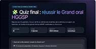 Aperçu d’un quiz de révision HGGSP