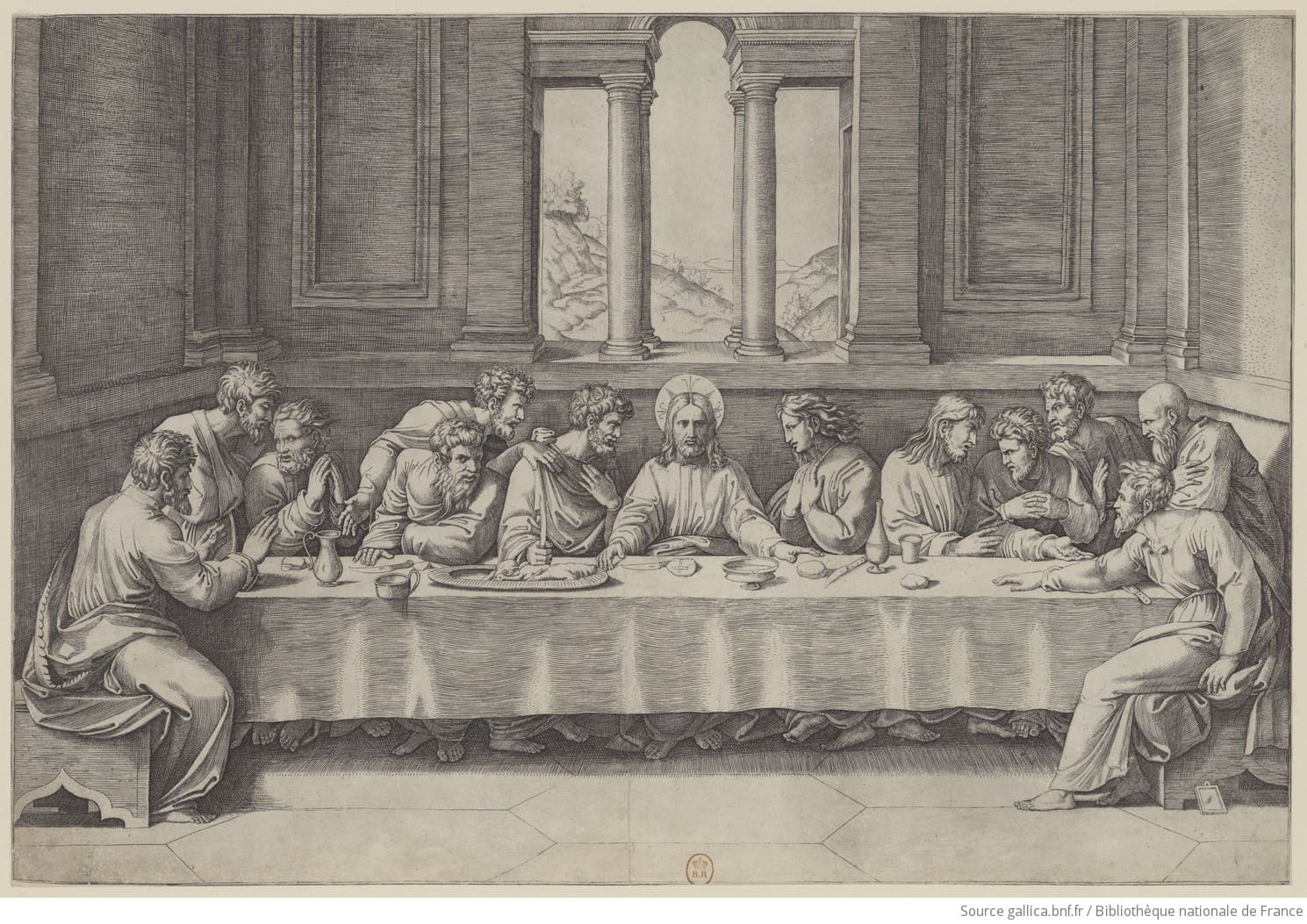 La Cène de Léonard de Vinci, fresque de la Renaissance
