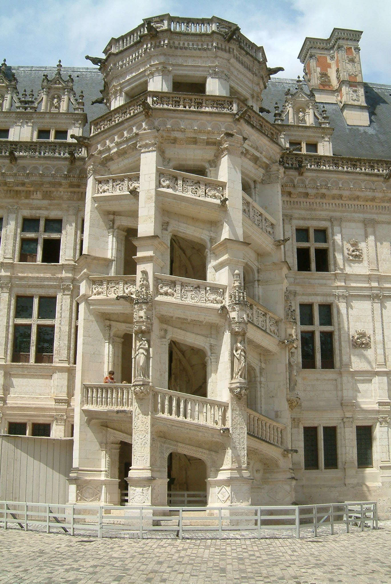 Escalier monumental du château de Chambord