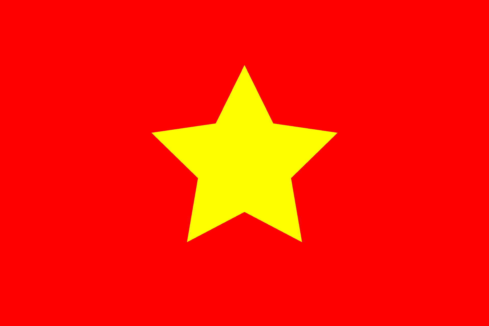 Drapeau de la République démocratique du Viêt Nam (Viet Minh), 1945-1955