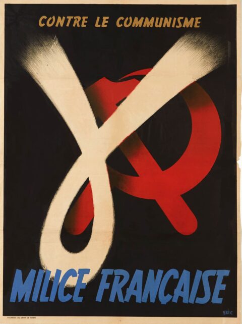 PLAQUE METAL REJOIGNEZ MILICE POPULAIRE 1941