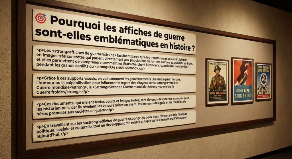 Photographie d'un grand panneau explicatif dans un musée, titré 
