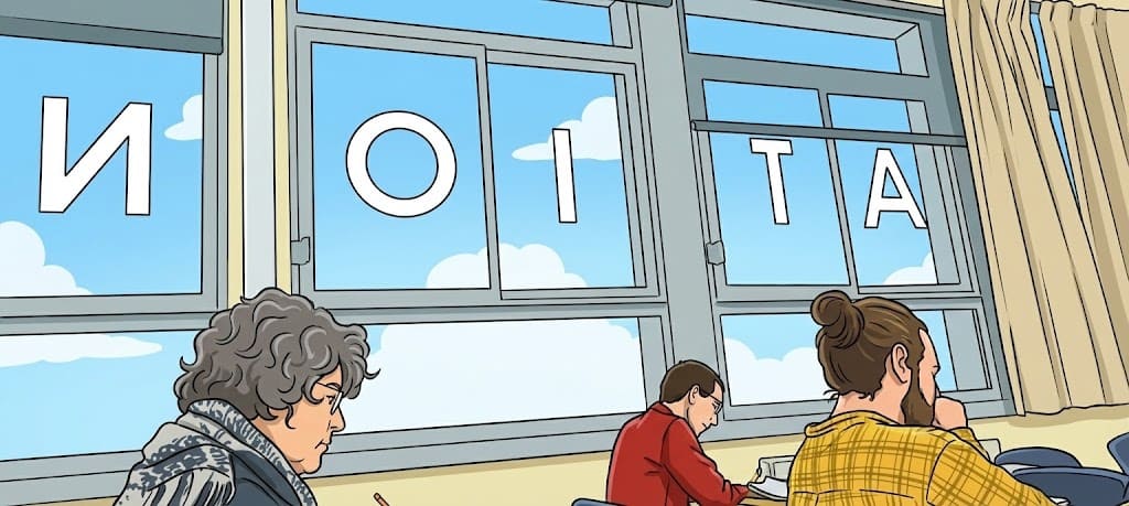 Étudiants du DAEU à l’UBO assis en salle d’examen, concentrés sur leur copie dans le bâtiment de formation continue